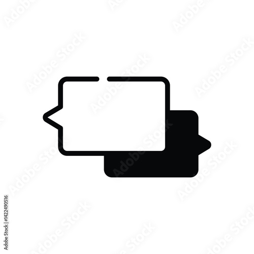 Chat Bubbles Icon vector stock illustration