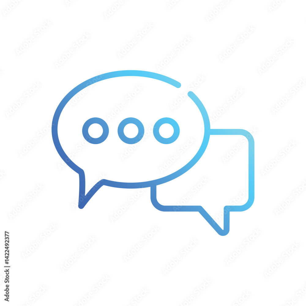 Naklejka premium Message Icon vector stock illustration
