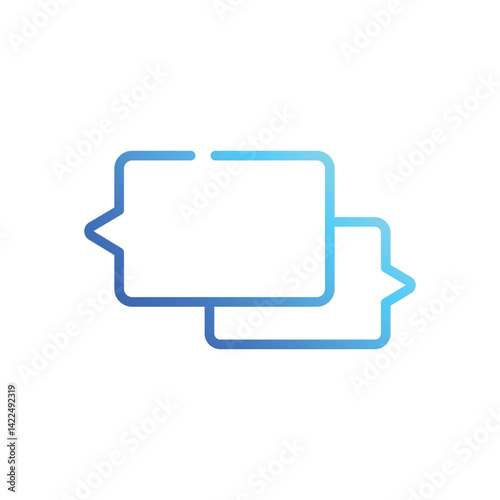 Chat Bubbles Icon vector stock illustration