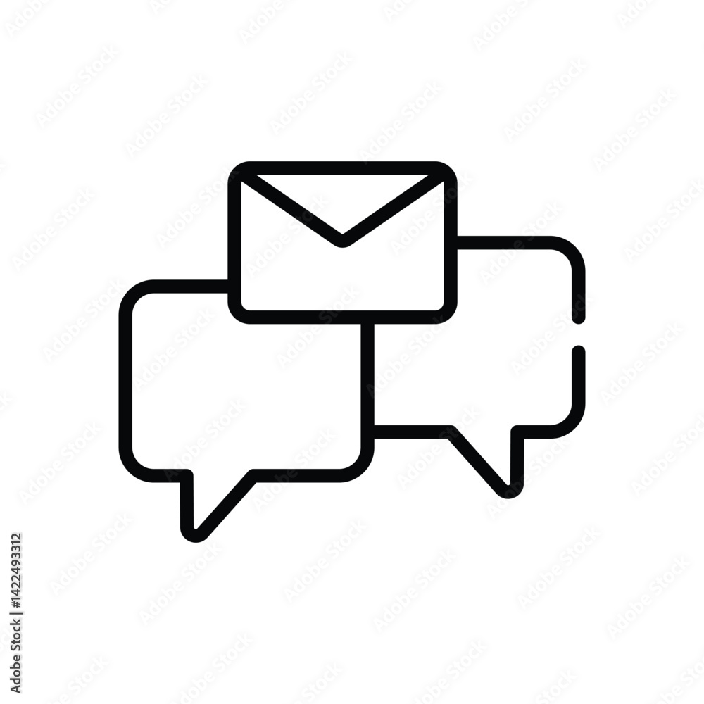 Fototapeta premium Mail Icon vector stock illustration