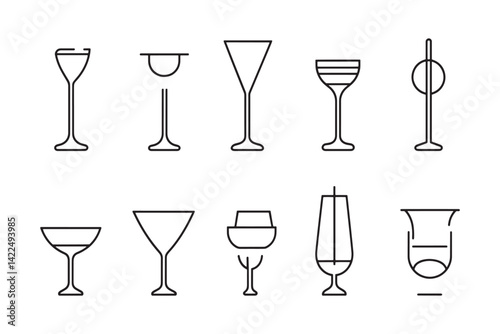 Reminder bell ultra minimalist line art
