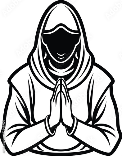National of prayer silhouette vector designs 6