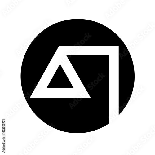 amd glyph  flat vector icon