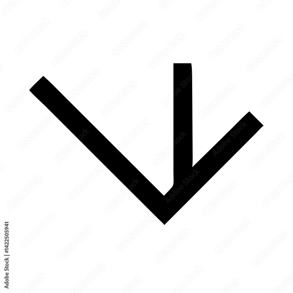 angle down glyph flat vector icon angle down glyph flat vector icon