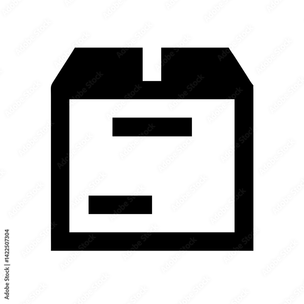 box glyph flat vector icon box glyph flat vector icon