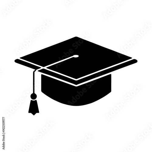 graduation cap on white background, Vector For Design Education Cap, Education logo icon design graduation cap  book  calculator vector illustration