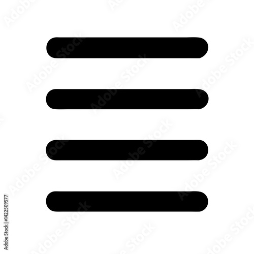 align justify glyph  flat vector icon