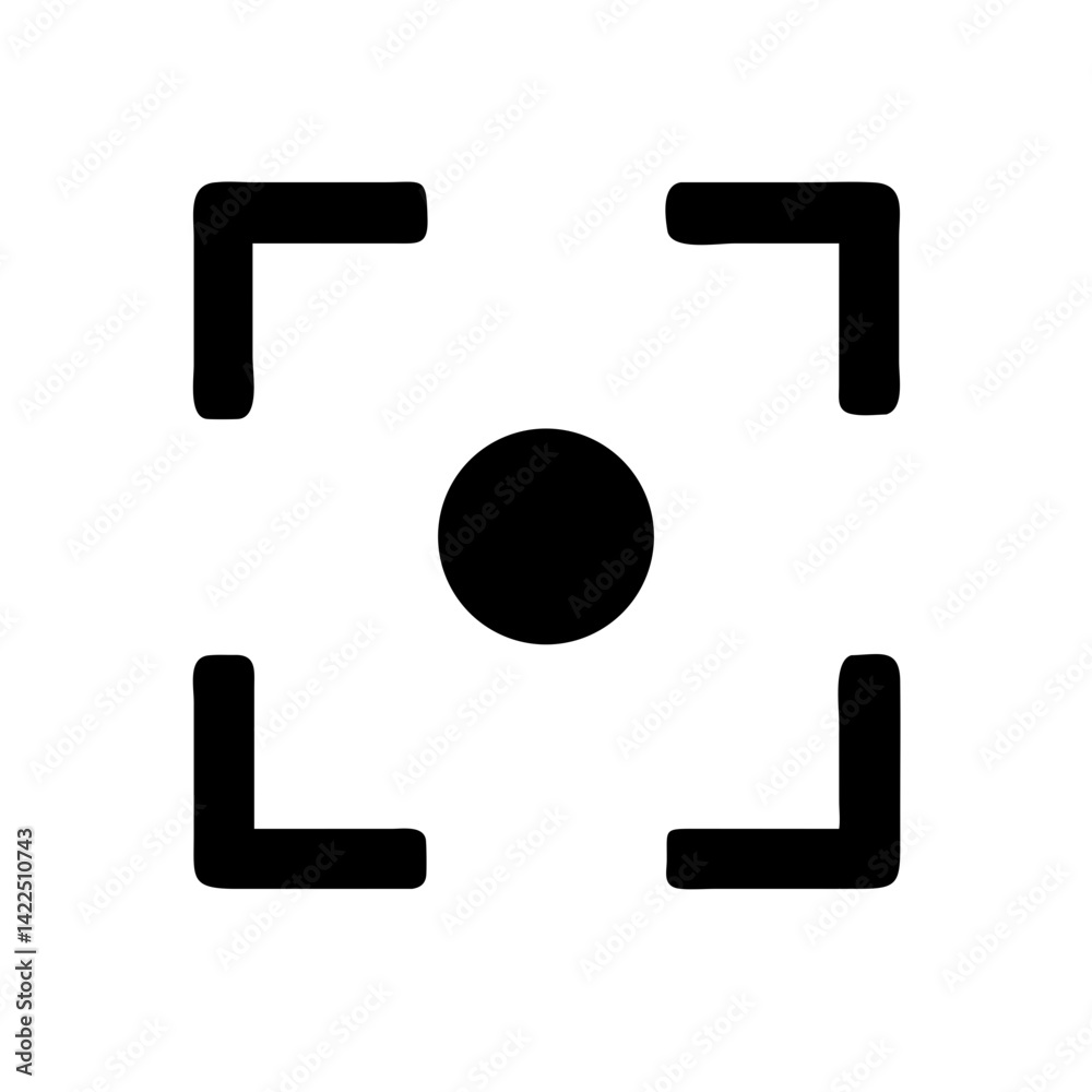 camera viewfinder glyph flat vector icon camera viewfinder glyph flat vector icon