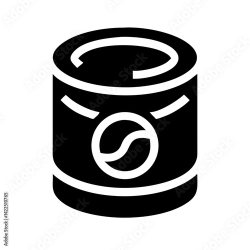 can food glyph flat vector icon