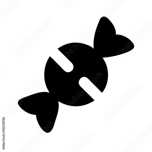 candy alt glyph  flat vector icon