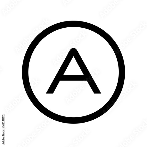Free Download circle n glyph flat vector icon - GFXLoad