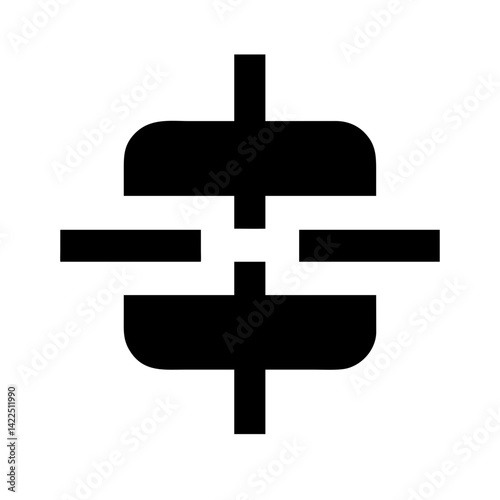 compress alt glyph  flat vector icon
