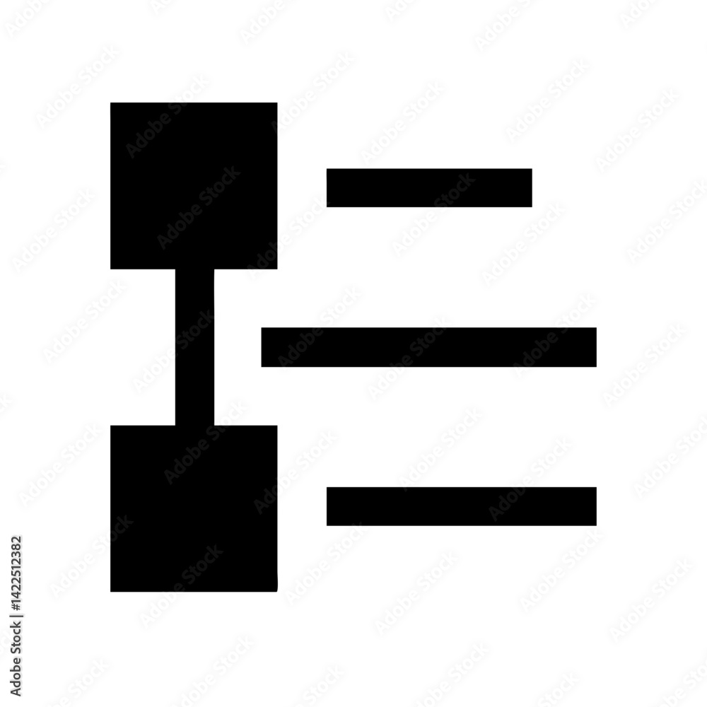 diagram nested glyph flat vector icon diagram nested glyph flat vector icon
