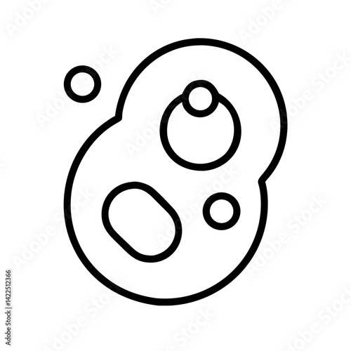 diagram cells glyph flat vector icon