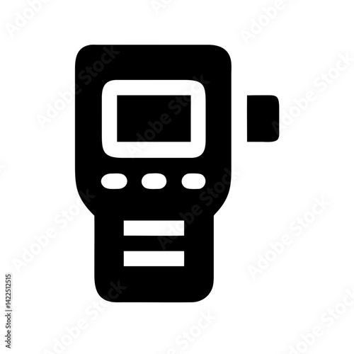 digital tachograph glyph flat vector icon