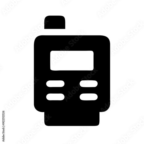digital tachograph glyph flat vector icon