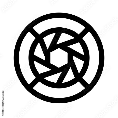 discover glyph flat vector icon