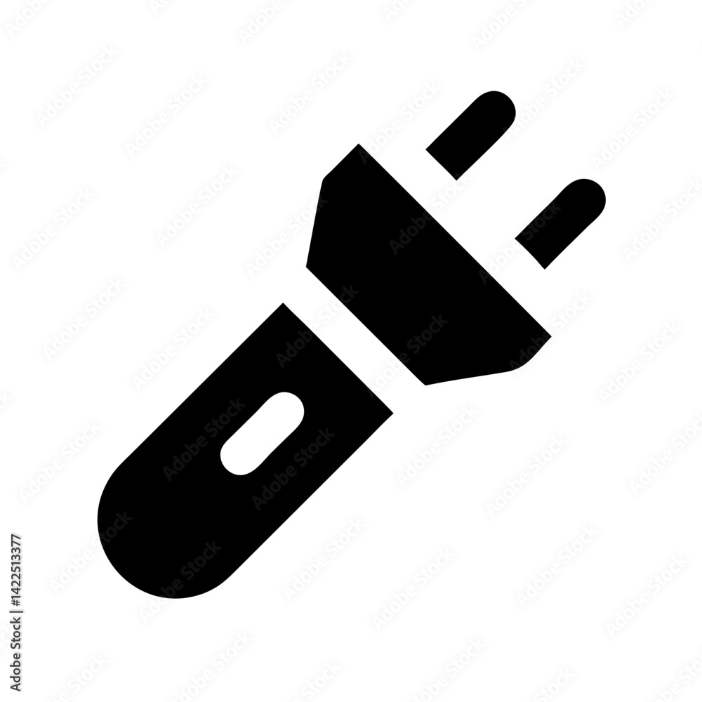 flashlight glyph flat vector icon flashlight glyph flat vector icon
