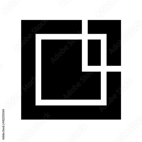 gif square glyph flat vector icon