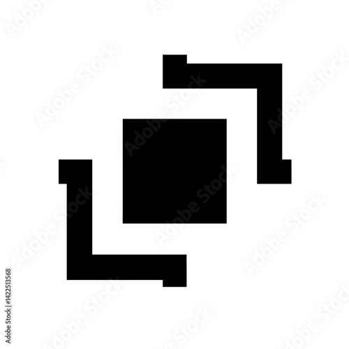 gif square glyph flat vector icon