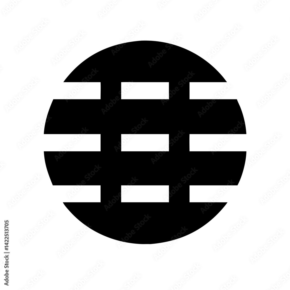 Obraz premium grate glyph flat vector icon