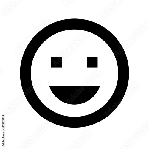 grin alt glyph  flat vector icon