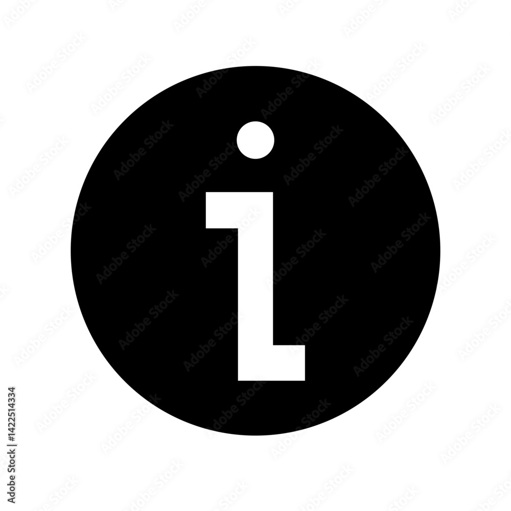 information glyph flat vector icon information glyph flat vector icon