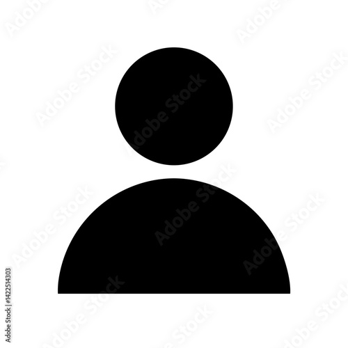images user glyph flat vector icon
