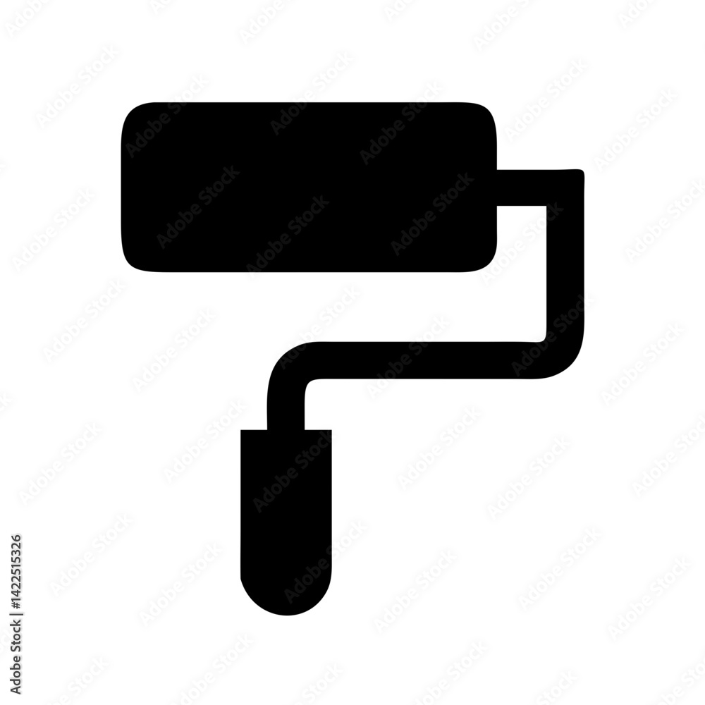 paint roller glyph flat vector icon paint roller glyph flat vector icon