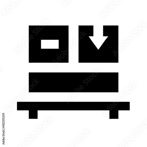 pallet alt glyph  flat vector icon