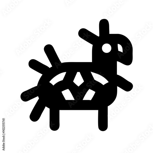 pi ata glyph flat vector icon