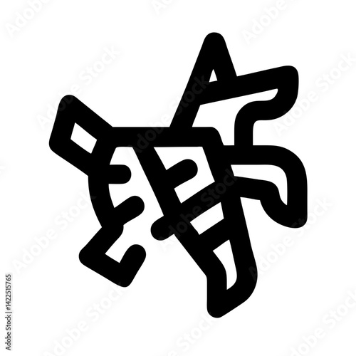 pi ata glyph flat vector icon