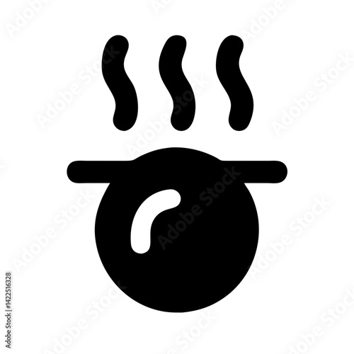 sax hot glyph  flat vector icon