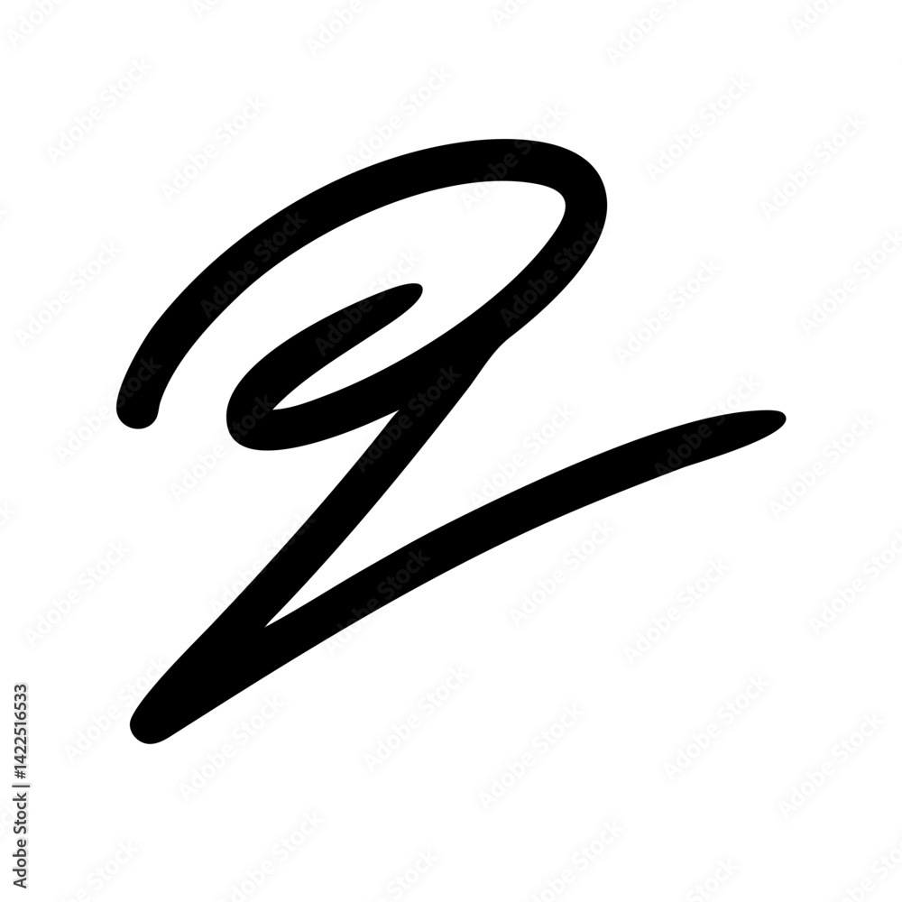 Obraz premium scribble glyph flat vector icon