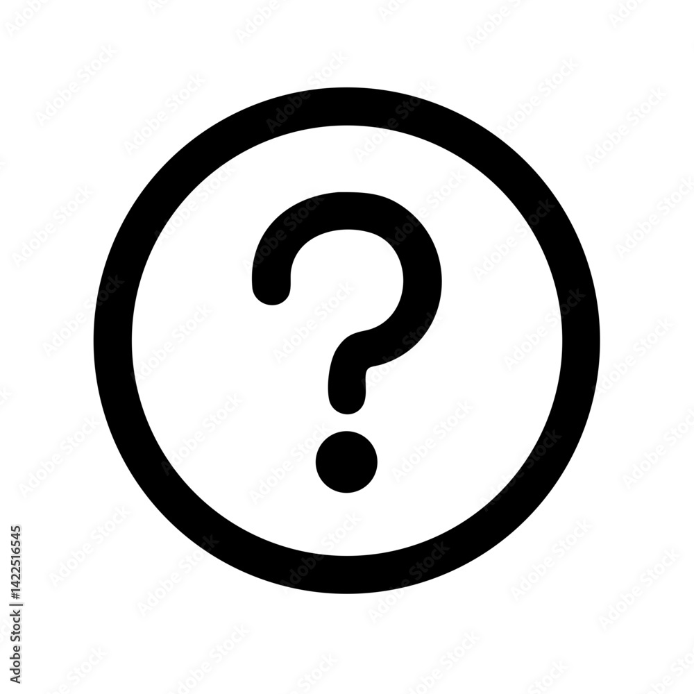 seal question glyph flat vector icon seal question glyph flat vector icon