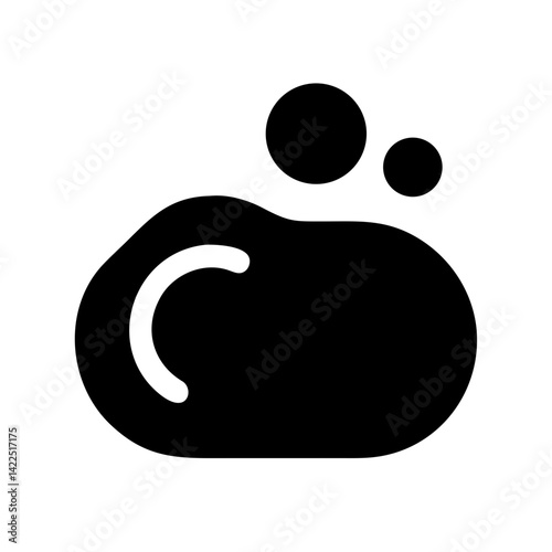 soap alt glyph flat vector icon