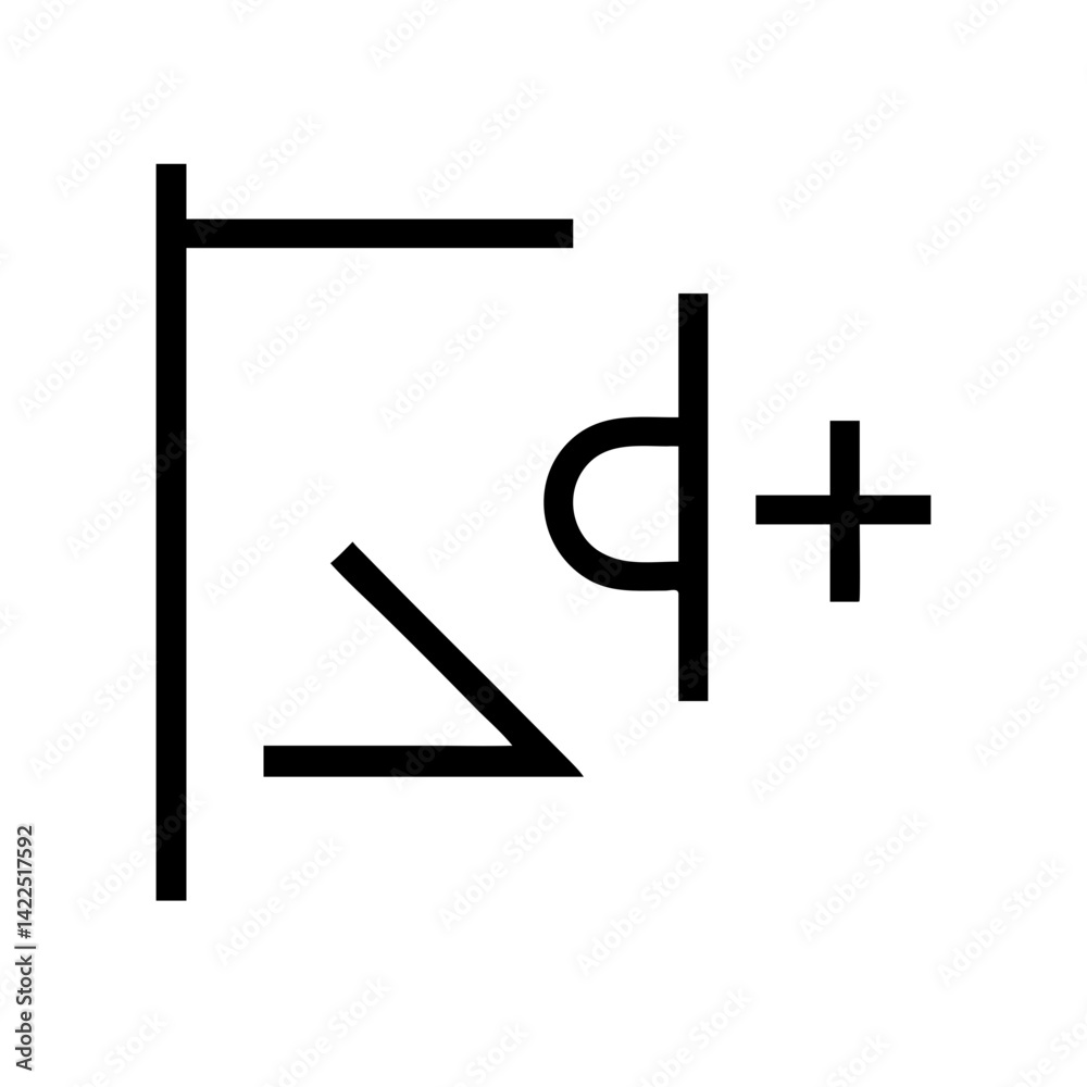 Fototapeta premium standard definition glyph flat vector icon