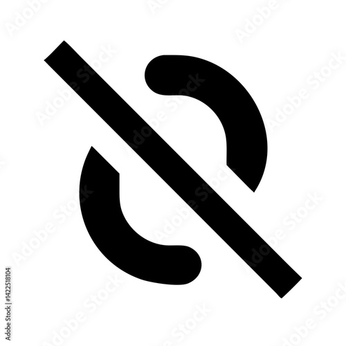 tint slash glyph flat vector icon