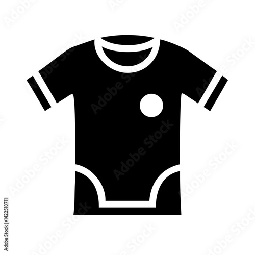 tshirt glyph flat vector icon