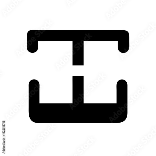 tty glyph  flat vector icon