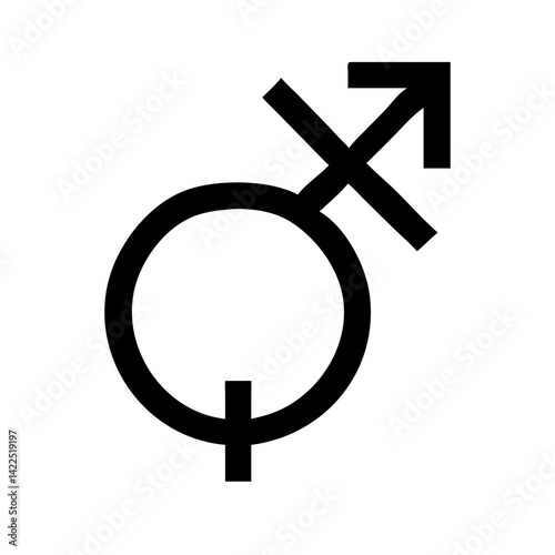 venus mars glyph  flat vector icon
