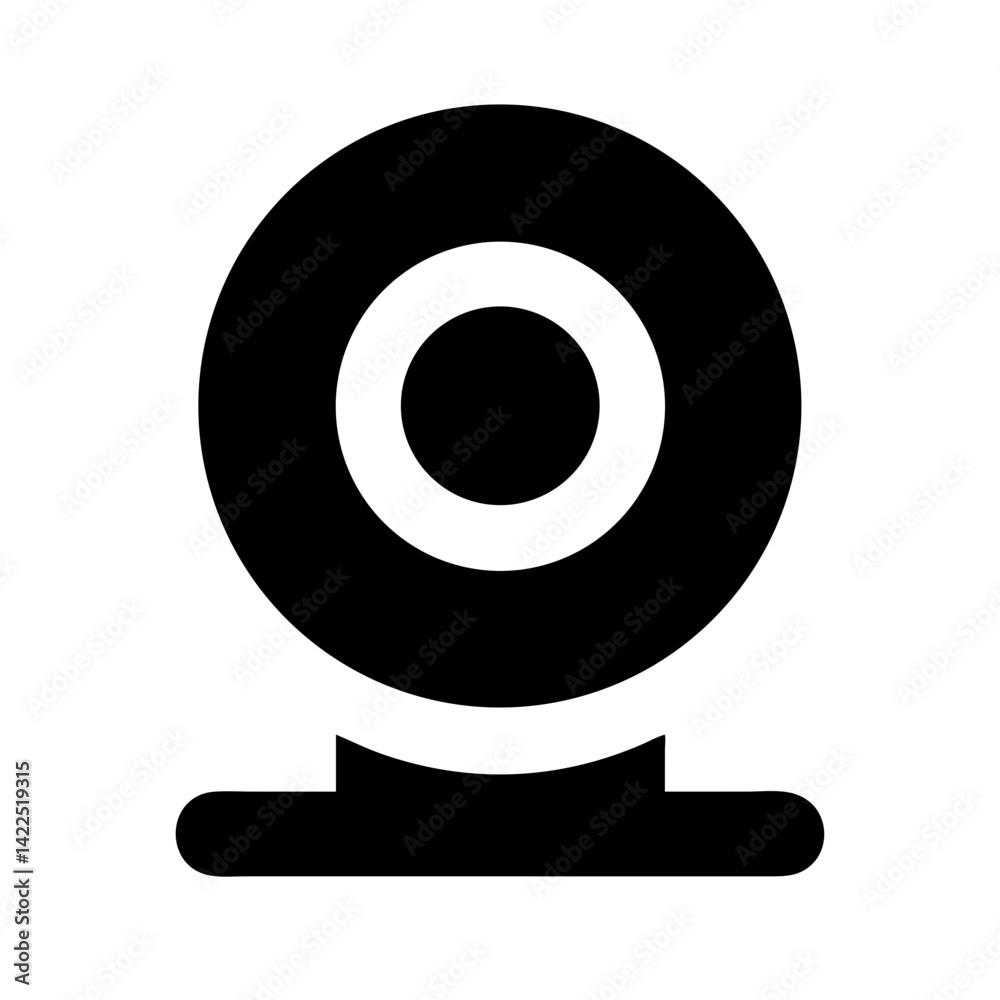 webcam glyph flat vector icon webcam glyph flat vector icon