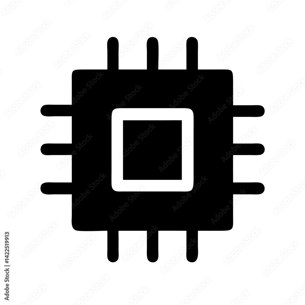 chip icon flat vector icon chip icon flat vector icon