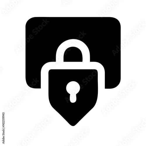 security icon  flat vector icon