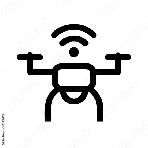 drone icon  flat vector icon