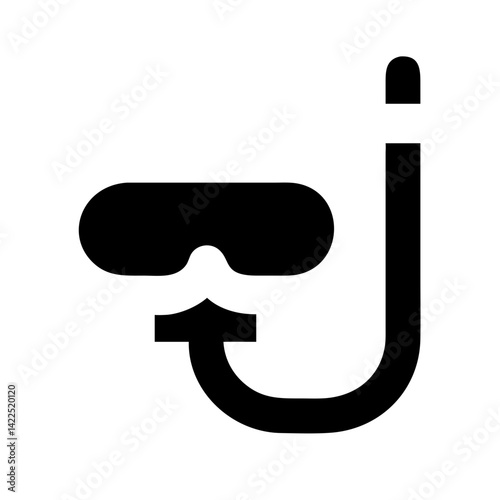 snorkel icon  flat vector icon