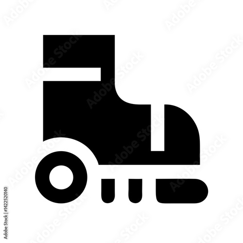 rollerblade icon  flat vector icon