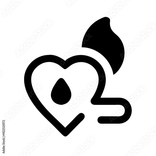 passion icon  flat vector icon