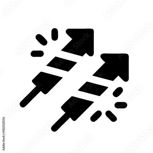 firecrackers icon  flat vector icon