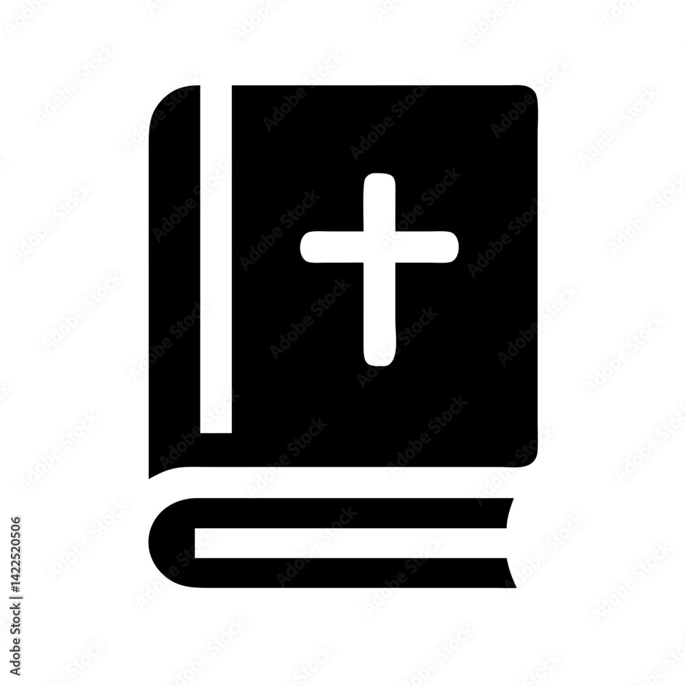 Obraz premium bible icon flat vector icon